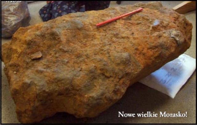 fot.1 178- kilogramowy meteoryt znaleziony przez Krzysztofa Soche